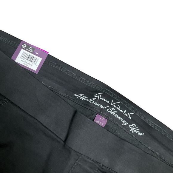 Gloria Vanderbilt Women's Pants Pull On Stretch Black Blue 2 Pairs Size 22 NWT - Picture 9 of 14